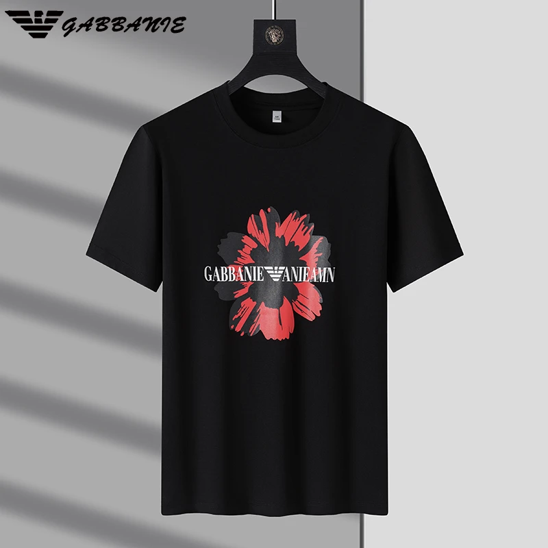 2025意大利品牌短袖印花男户外半袖潮流T恤打底衫夏季休闲半袖男