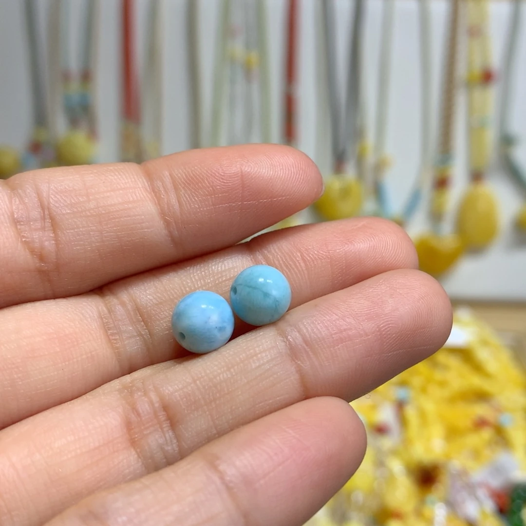 针钠钙石（海纹石）未镶嵌珠宝半成品特价