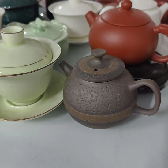 瓷片柴烧小壶111111