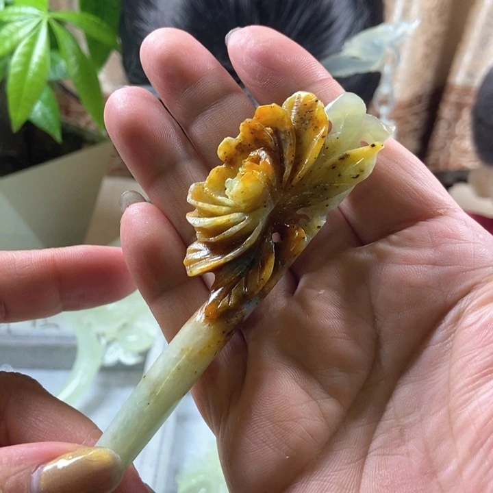 未镶嵌蛇纹石玉发饰