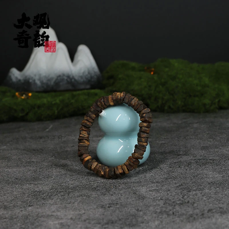 沉香【瑶台镜】S级奇楠单圈手串文玩设计海南产区天然多样性发一