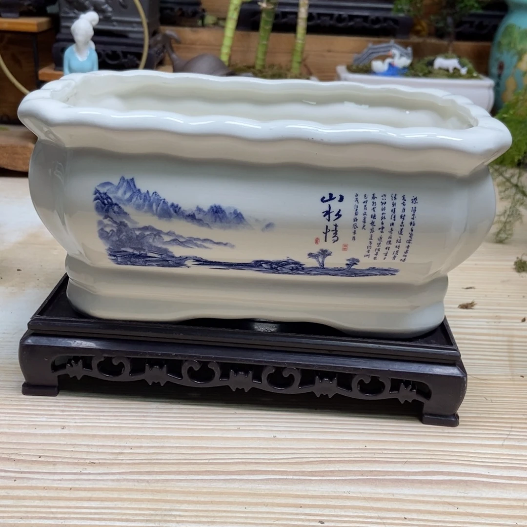 瓷片陶瓷花盆陶瓷艺术