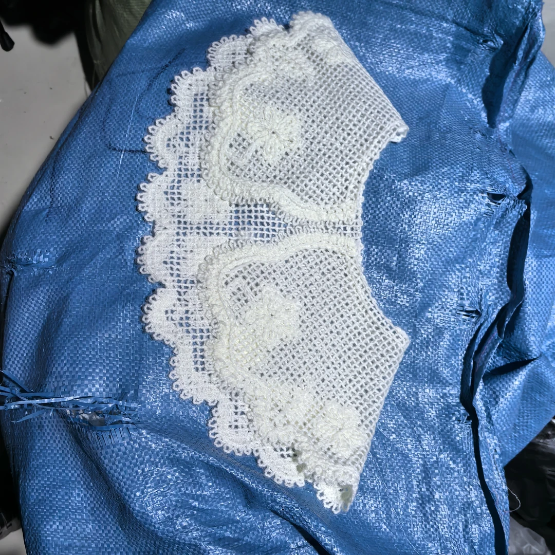 韩版减龄针织假领子女大荷叶边蕾丝领秋冬外套毛衣装饰百搭假衣领