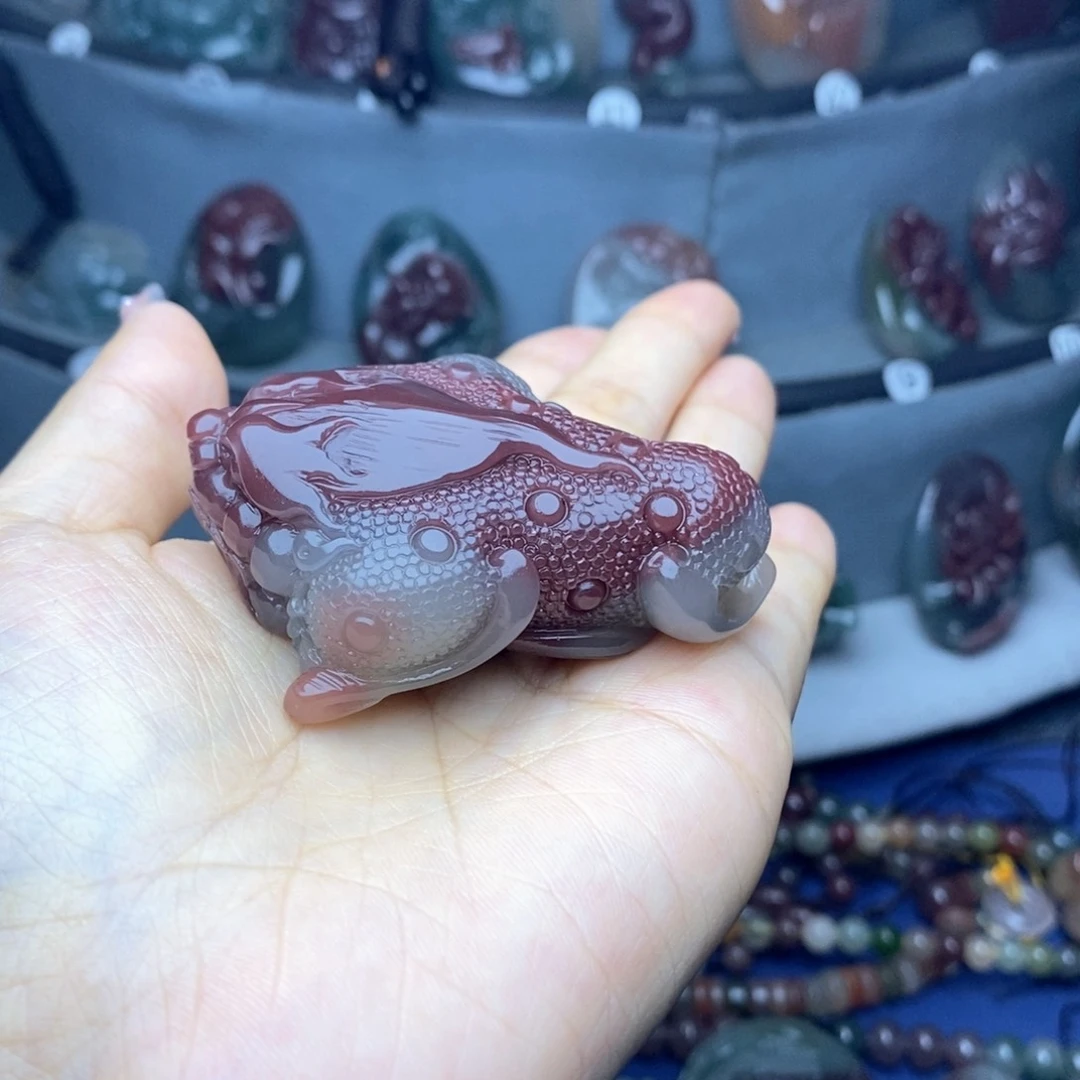 紫***缘玛瑙/玉髓吊坠(不含链)未镶嵌
