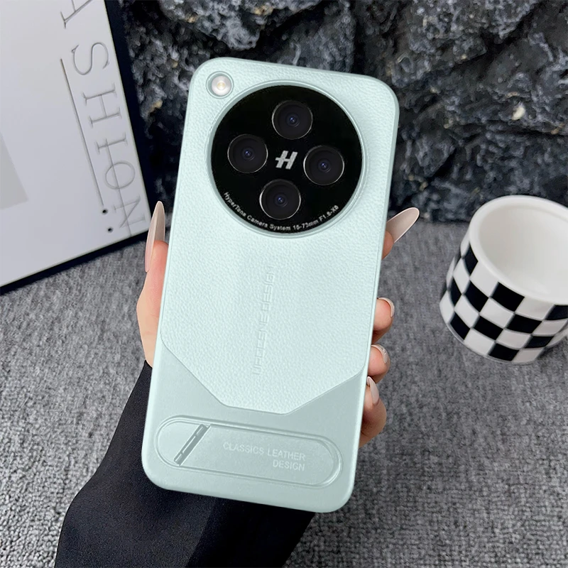 适用OPPO FindX8手机壳新款奢华素皮非凡支架壳精孔男女防摔壳