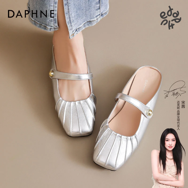 达芙妮绑带单鞋女芭蕾软底2025新款夏季低跟中国风配裙子玛丽珍鞋
