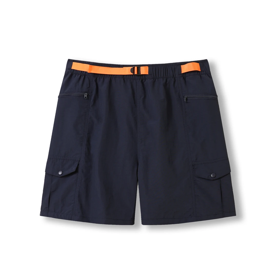 新款韩版简约拼色腰带时尚工装短裤DK25120