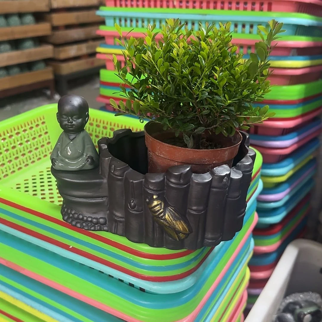 小树·盆·紫砂摆件···