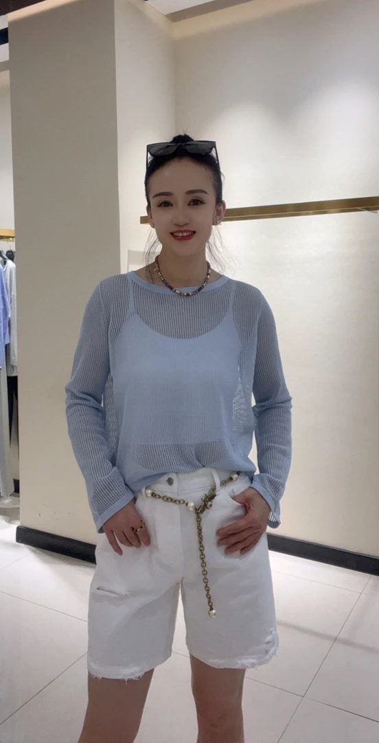 易缔媤牛子白色5分裤