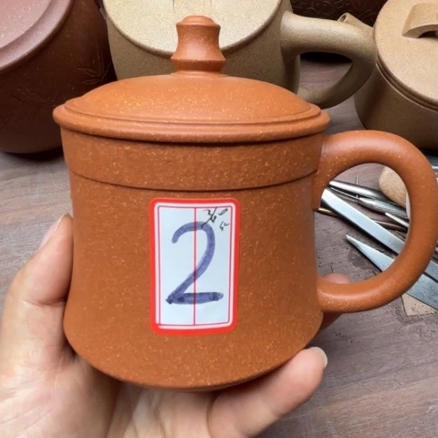 紫砂茶壶浮**梦办手工盖杯