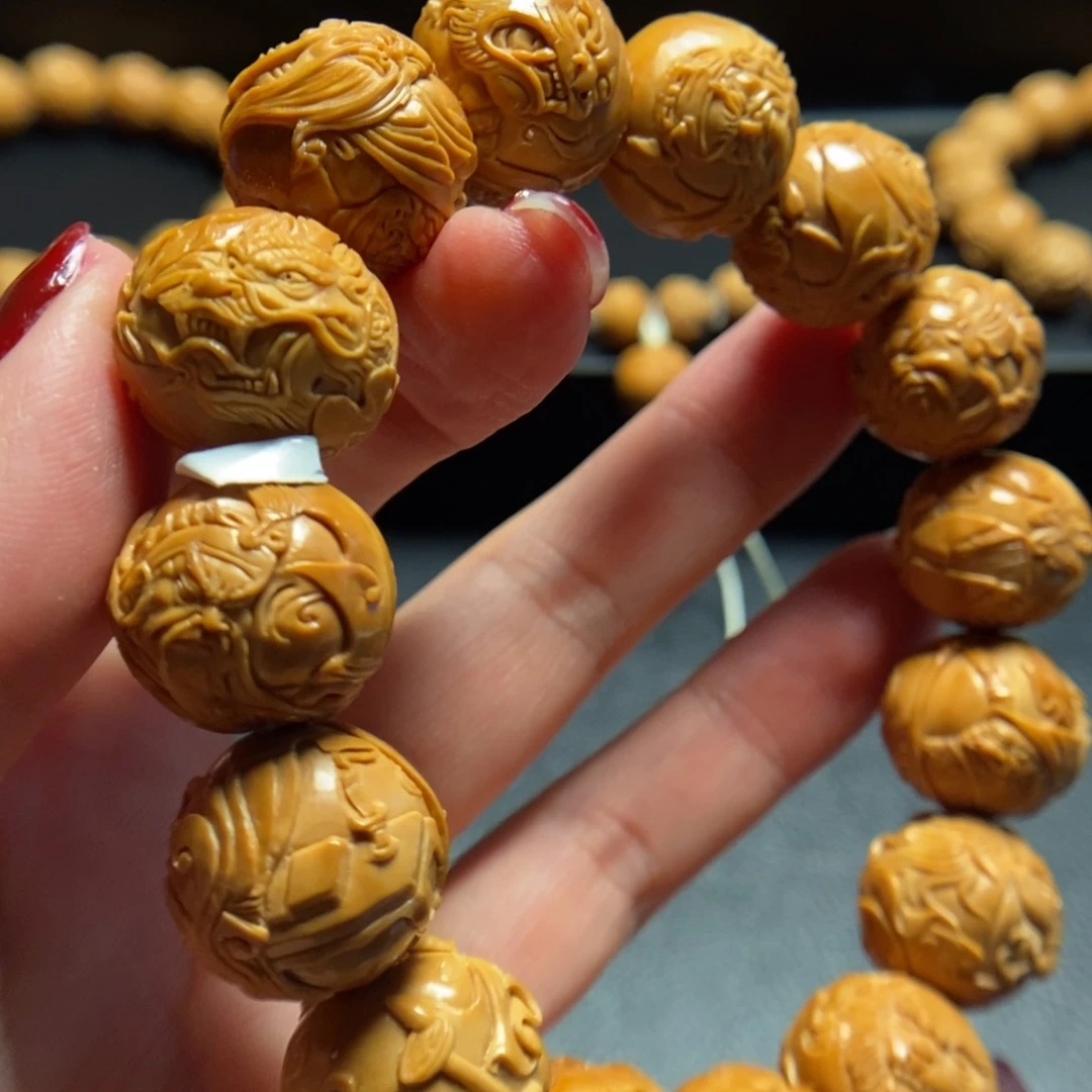 猴头核桃手串老***m关公高货