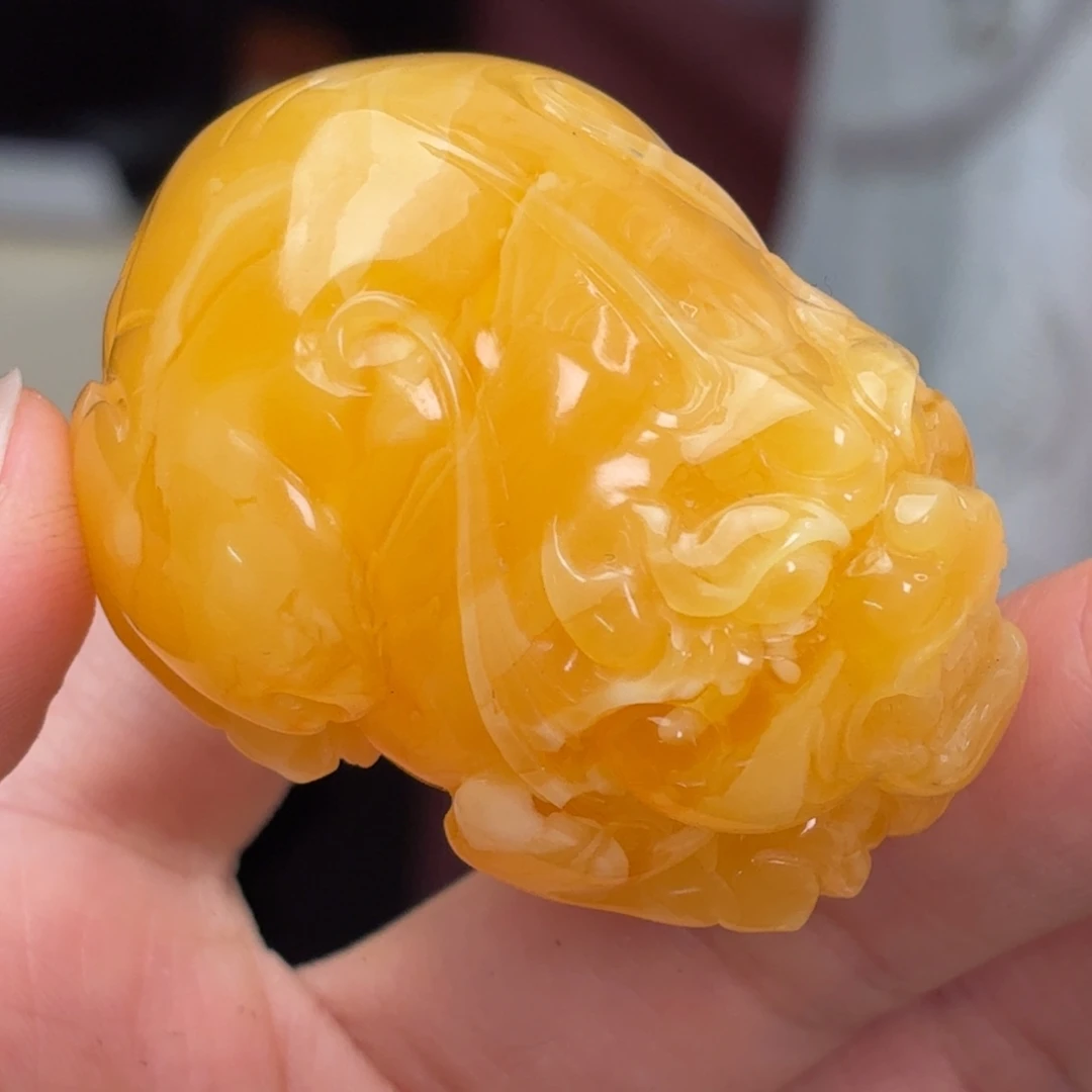 琥珀（根珀）未镶嵌发饰貔貅