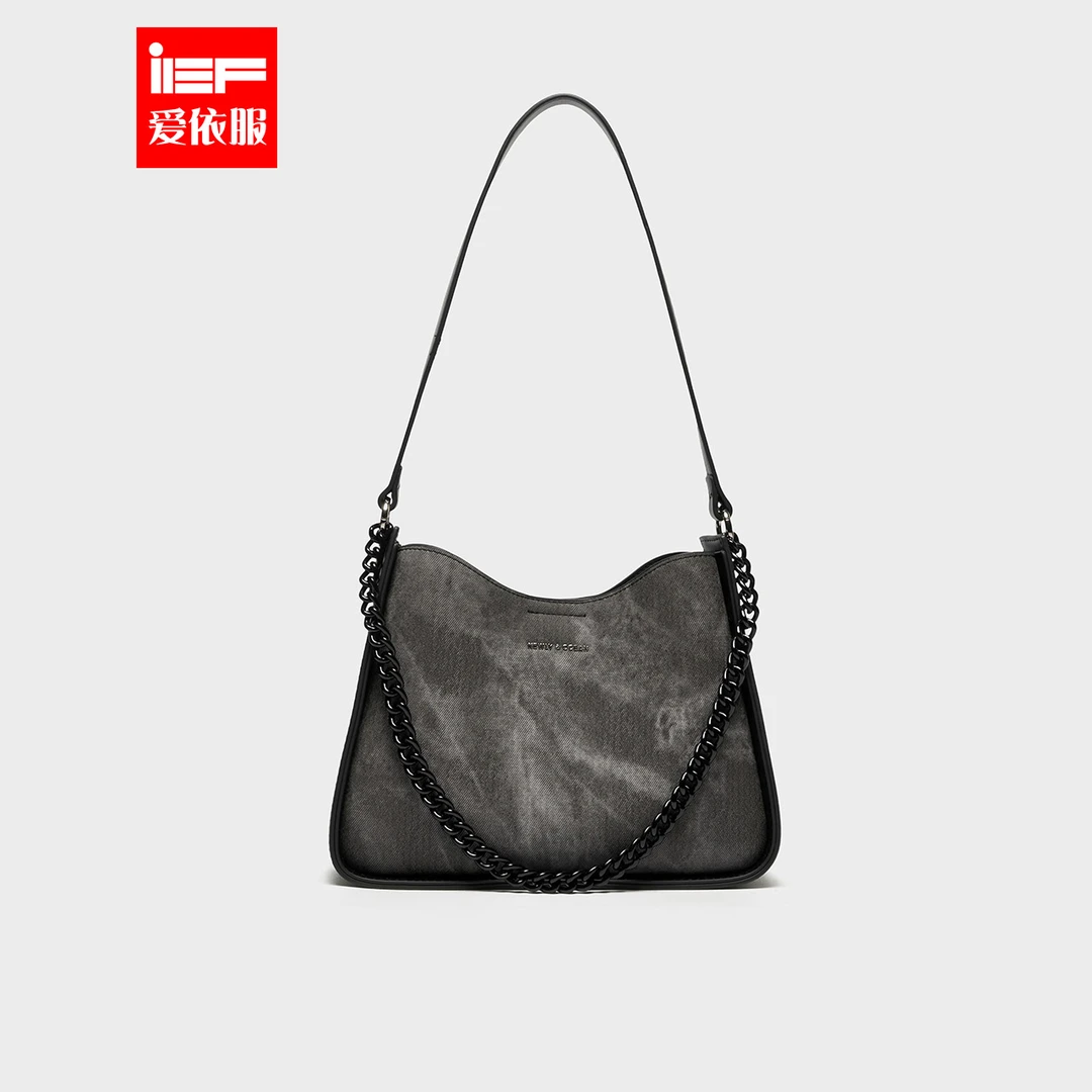 IEF/爱依服女包2025新款美式时尚小众设计通勤百搭单肩水桶包