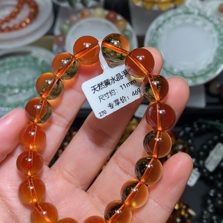 手链水晶未镶嵌黄水晶手链