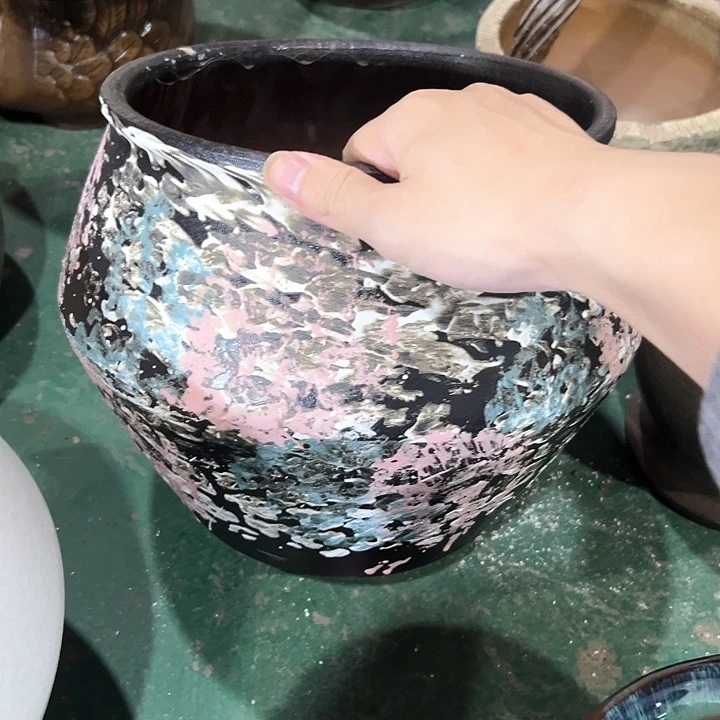 紫砂花盆花盆花盆花色跑得快