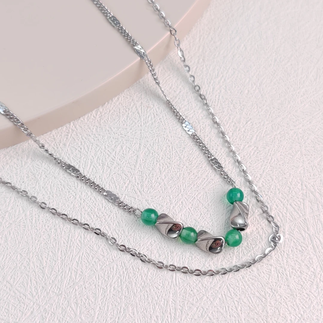 XUPING/旭平首饰 不锈钢琉璃项链 春日焕新项链 GDX T001056450