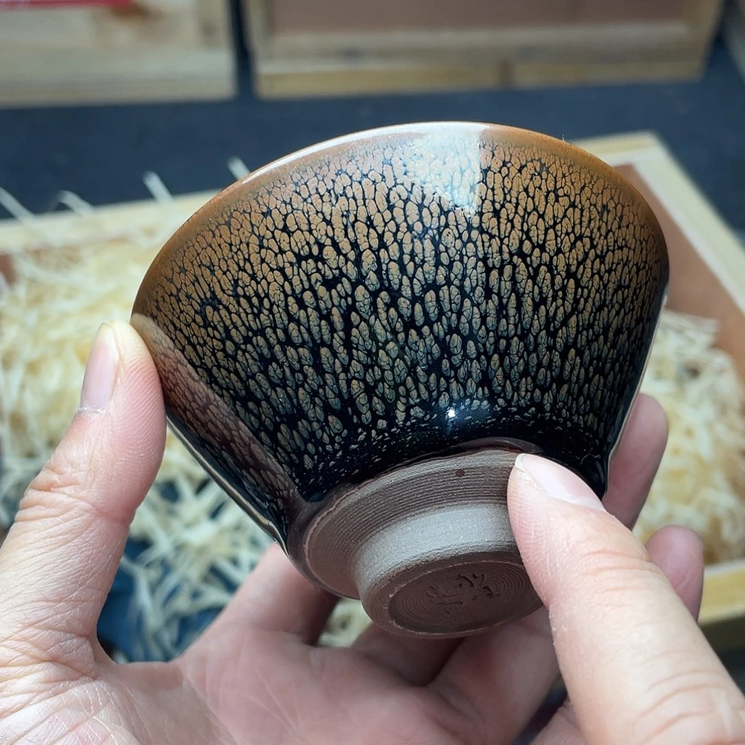 茶盏建盏主人杯一只微瑕