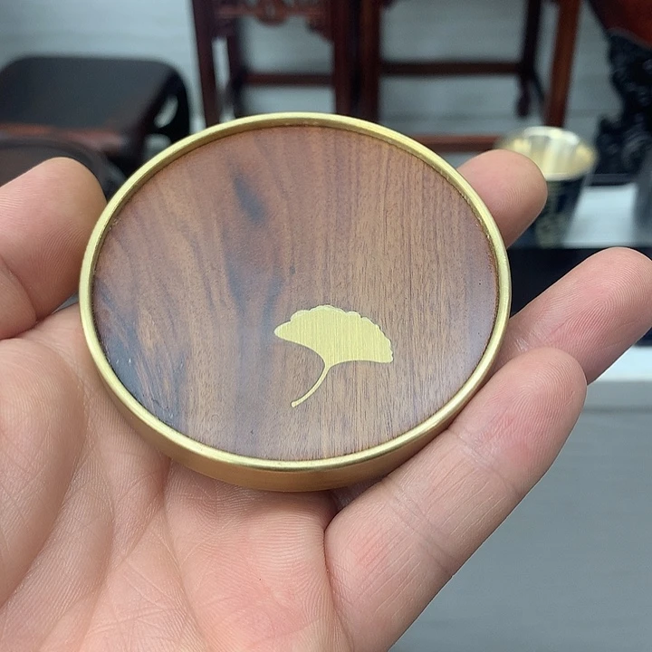 藤类非洲酸枝银杏杯垫