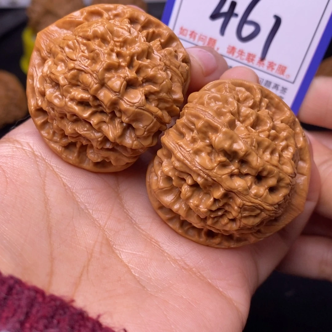 文玩核桃把件43官帽461