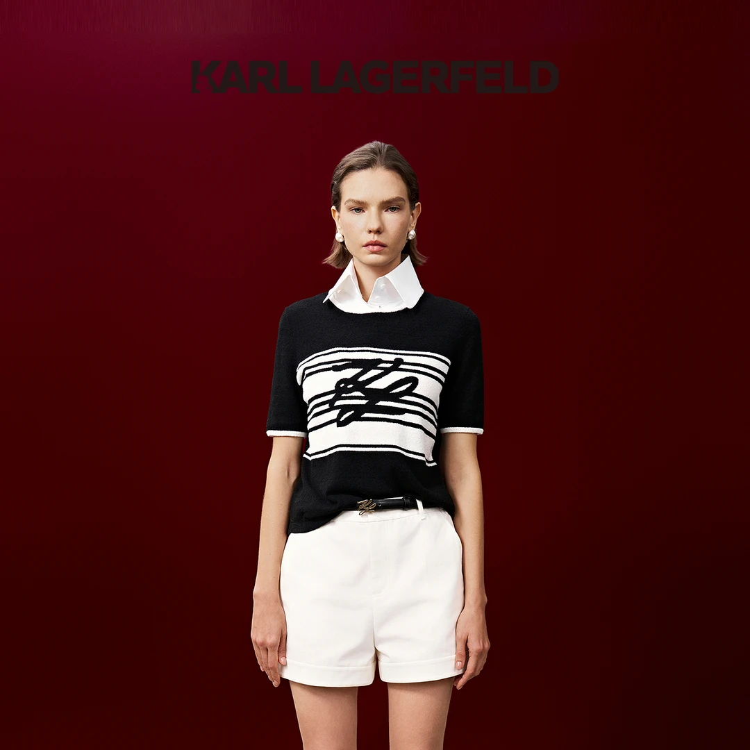 KARL LAGERFELD卡尔拉格斐2025秋季新款毛针织衫老佛爷M26L2337
