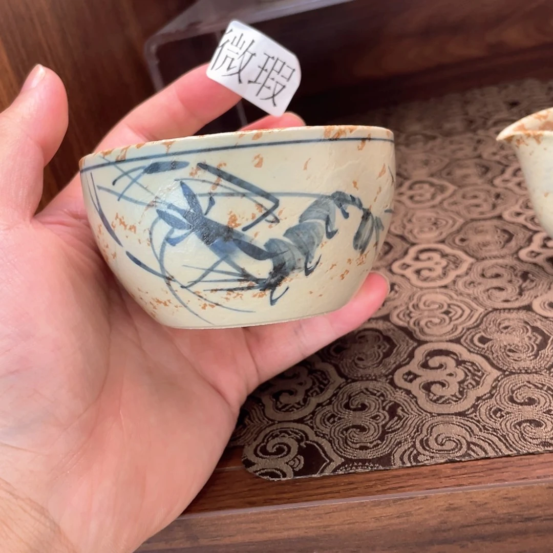 釉下彩纯手绘微瑕