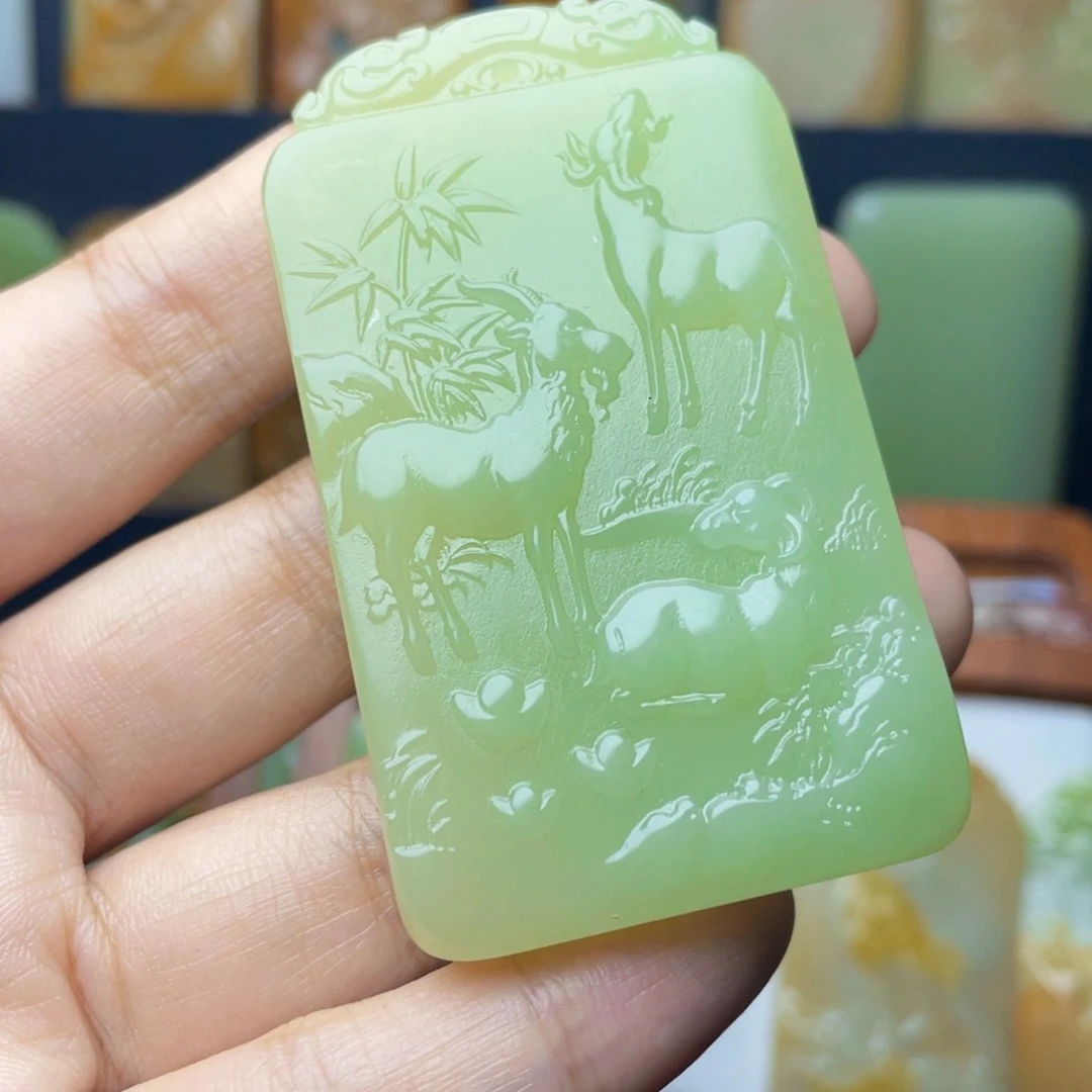老*新疆昆仑山料牌形