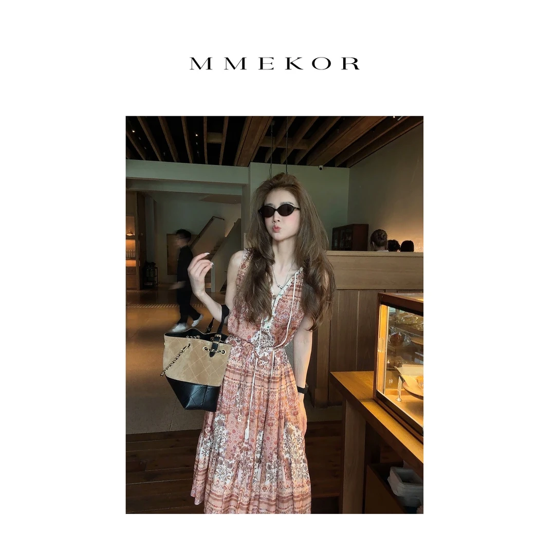 MMEKOR“沙特美人”连衣裙 2025新款末日美拉德风时髦背心裙 67351