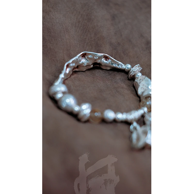 925银手链 ozen【碎银几两】设计师原创复古手链