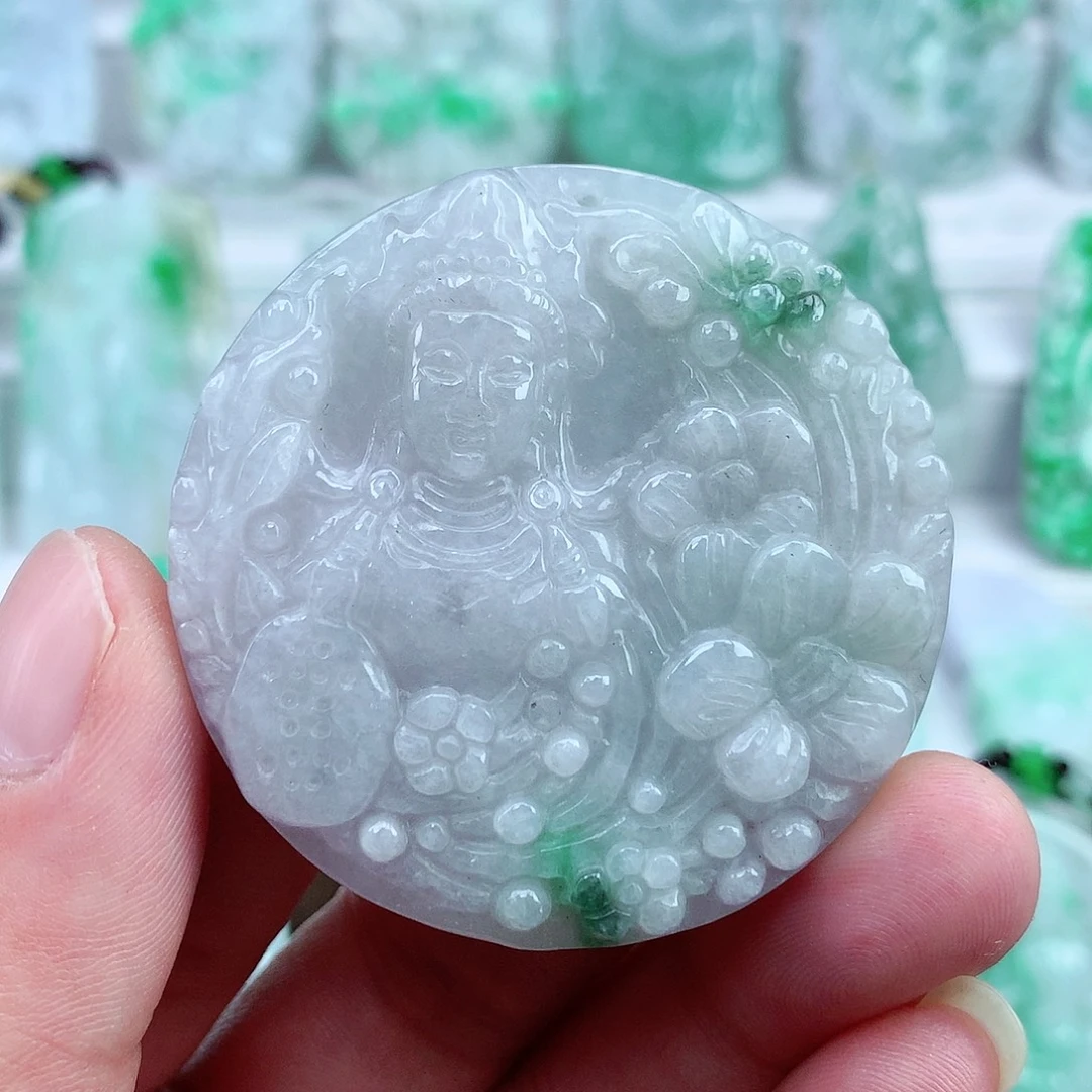 翡翠未镶嵌颈饰翡翠吊坠