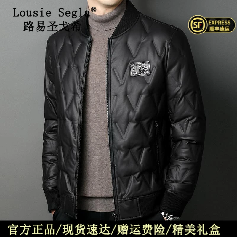 路易圣戈希2025冬季新款高端羽绒服男装韩版潮流休闲棒球领短款