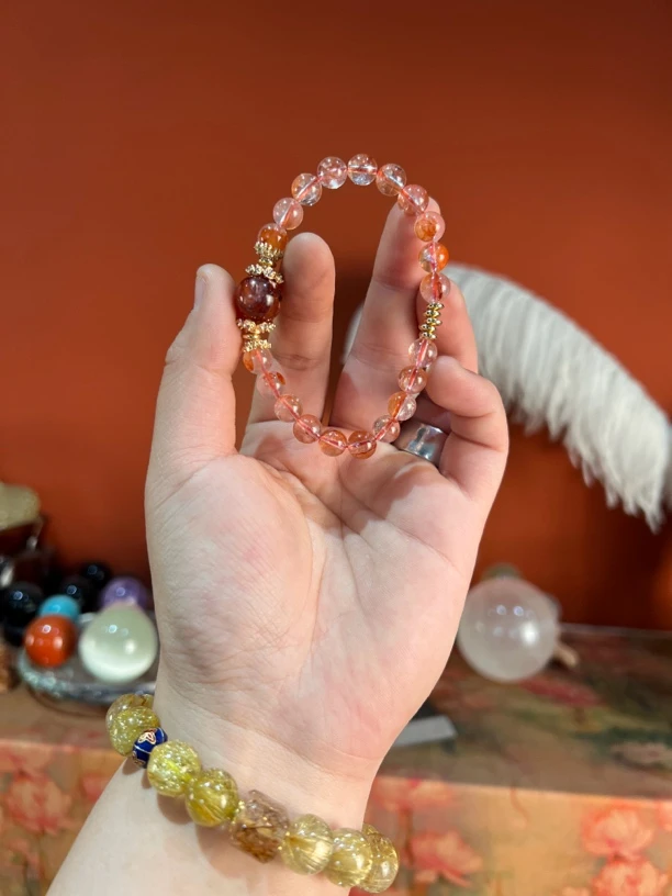 合金手链 【源真】女款（锦鲤红胶）手串