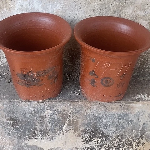 中国宜兴紫砂花，