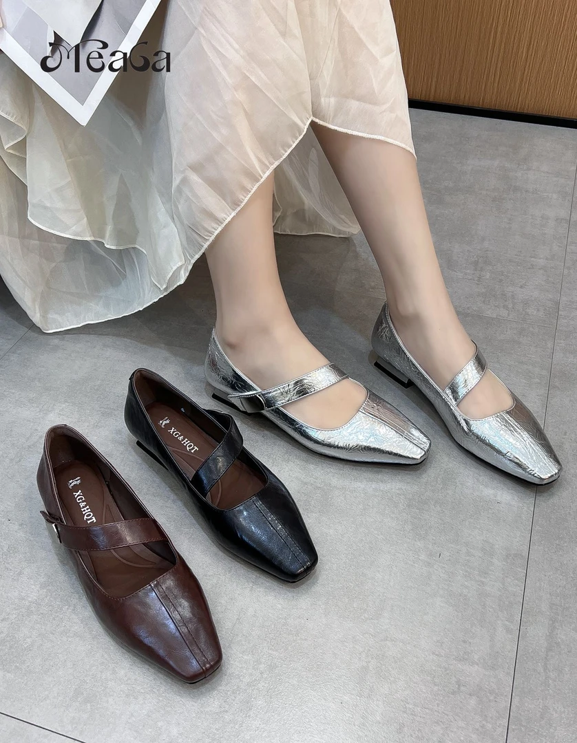 【慢慢女鞋】2025年夏款低帮时尚休闲百搭单鞋春秋夏季软底25217