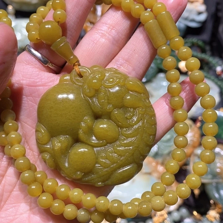 岫玉毛衣链未镶嵌