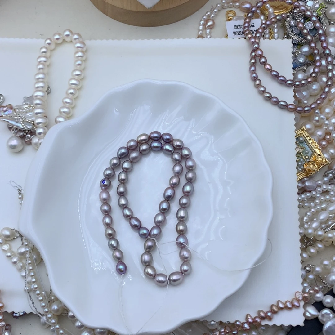 银S925镶嵌颈饰淡水珍珠