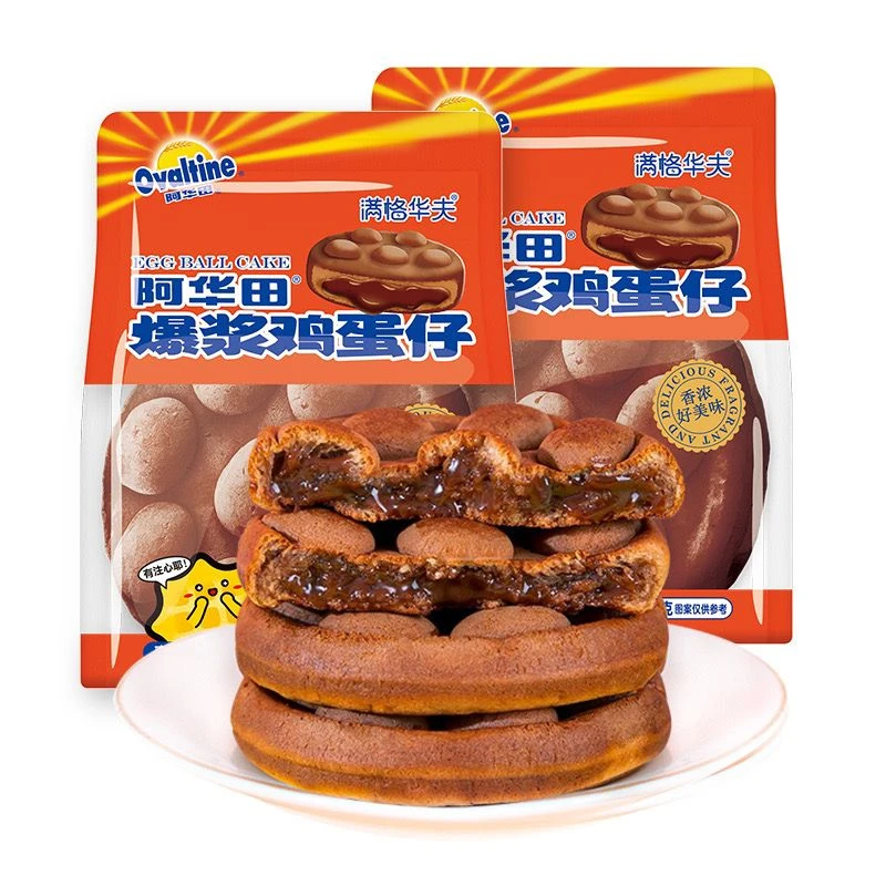 【保质期至8月11日】阿华田爆浆鸡蛋仔96g*6
