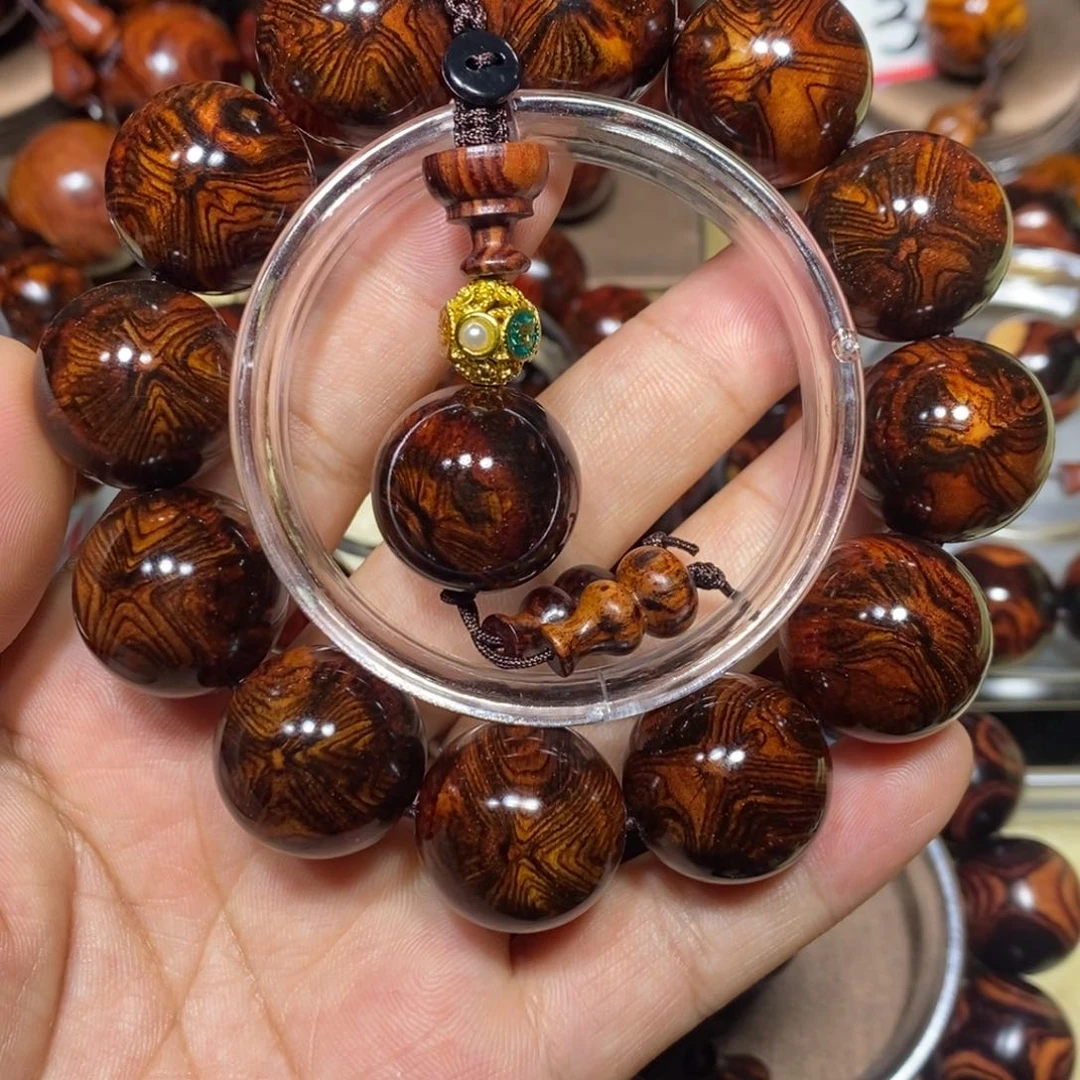 毛*生黄花梨双面烟花纹