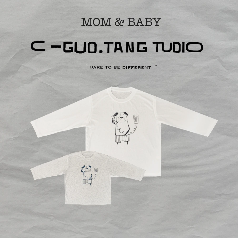 C-Guo.Tang Studio夏季舒适物理防晒空调衫亲子长袖天丝凉感T恤