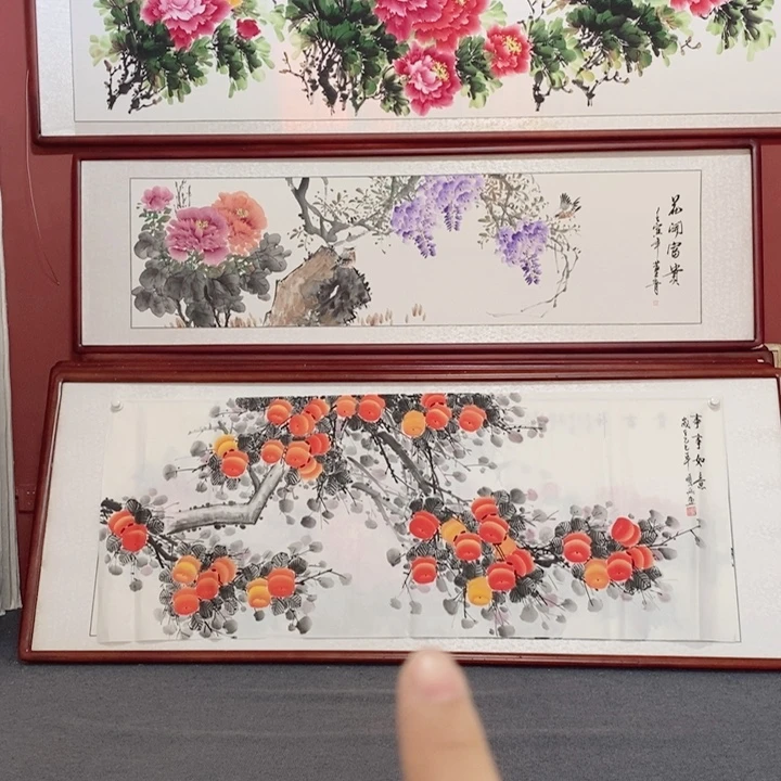 国画215*85尺寸带框包邮送到家