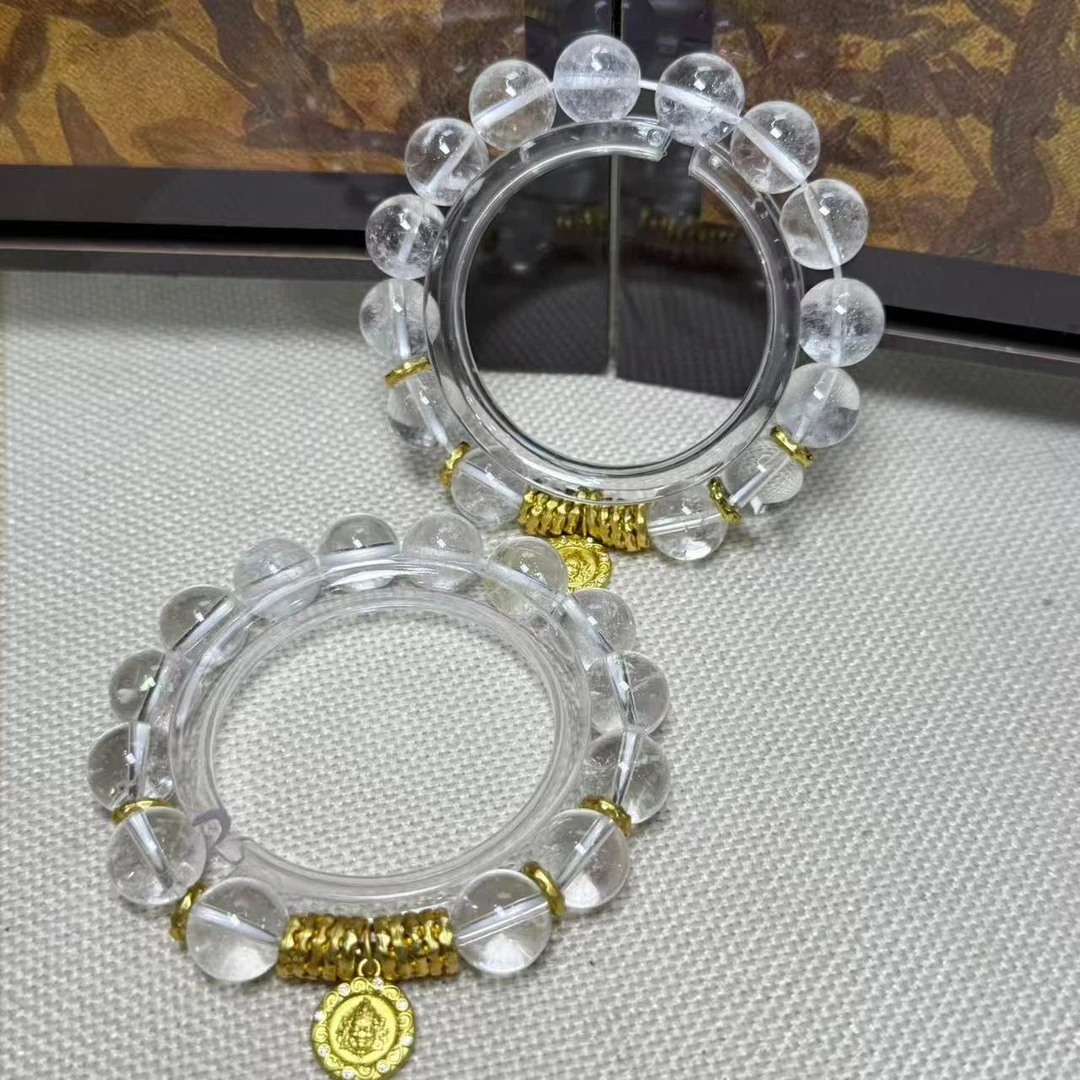 白水晶圆珠设计款手串-多样性发其一-s1262