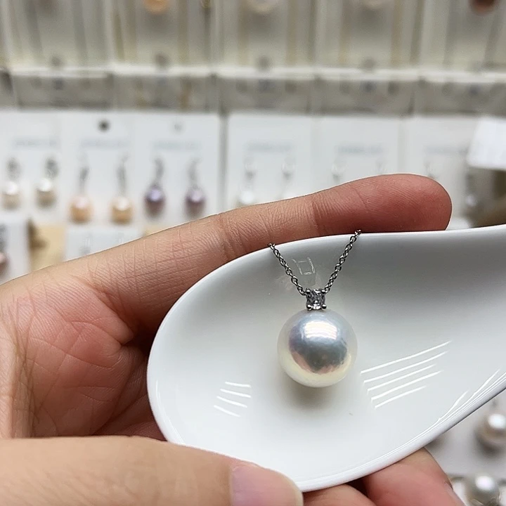 吊坠(赠链)银S925镶嵌淡水珍珠13.1