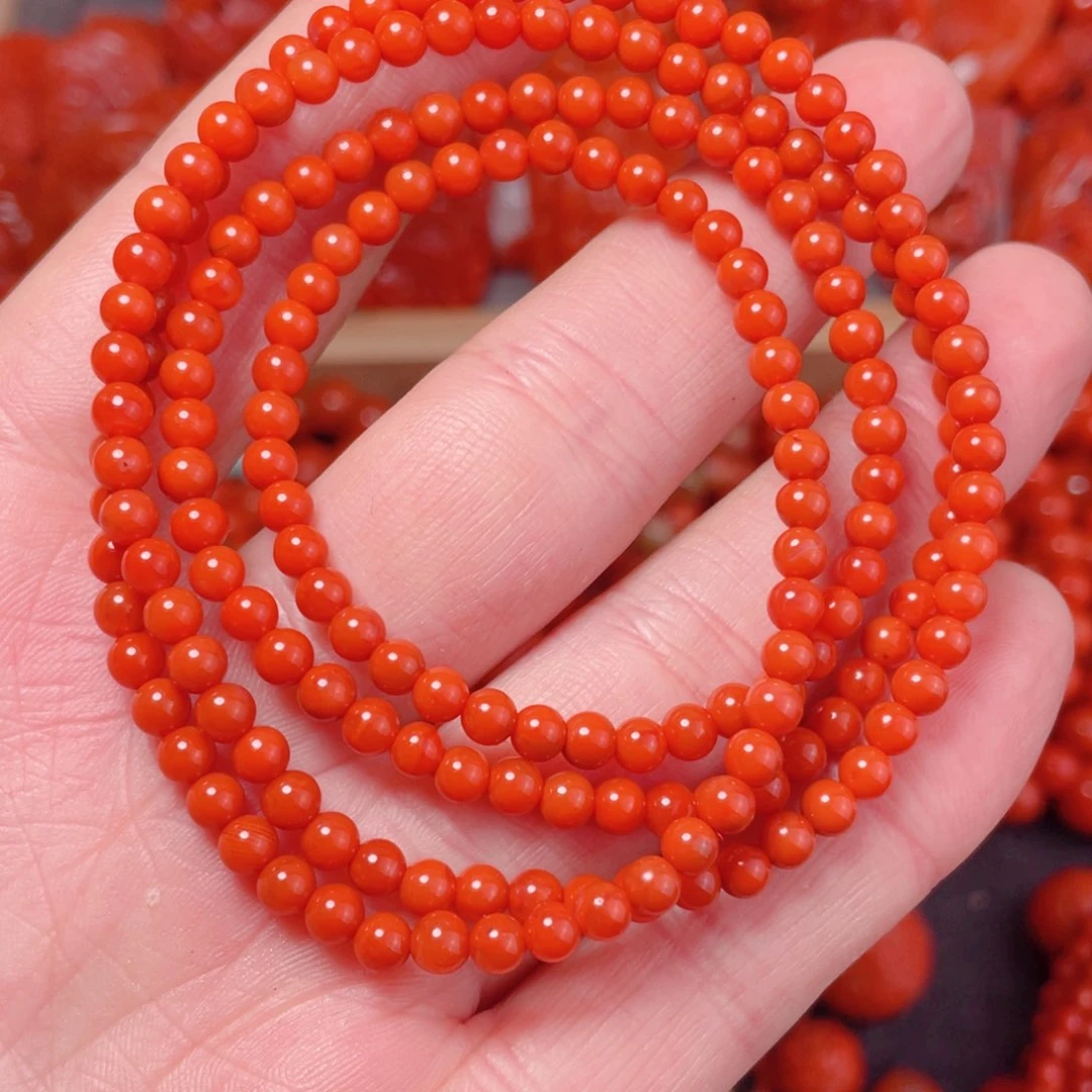 南红玛瑙手链未镶嵌