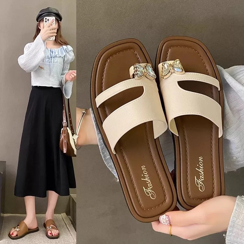 网红爆款拖鞋女外穿套趾2025夏季新款时尚百搭ins夹脚凉拖沙滩鞋