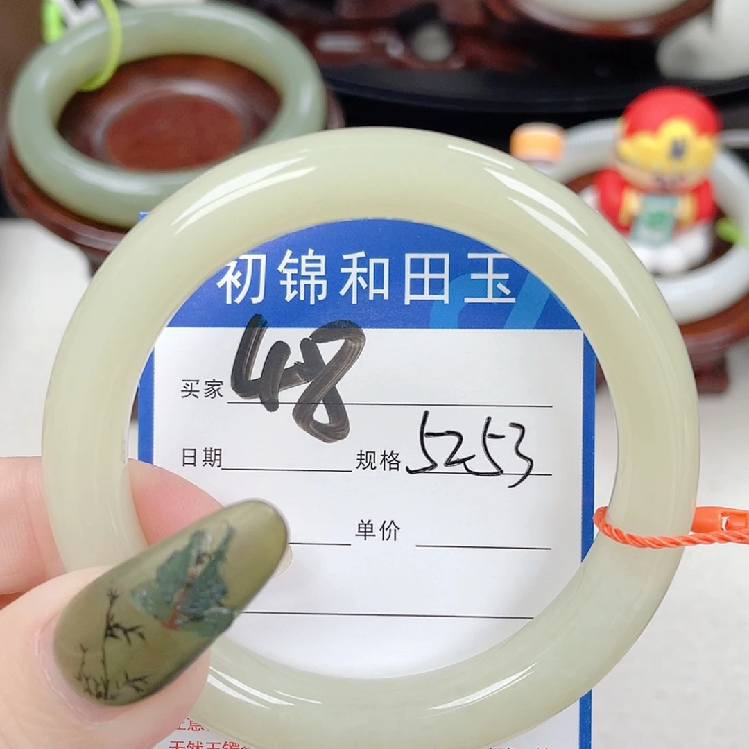 胖***胖和田玉未镶嵌手镯