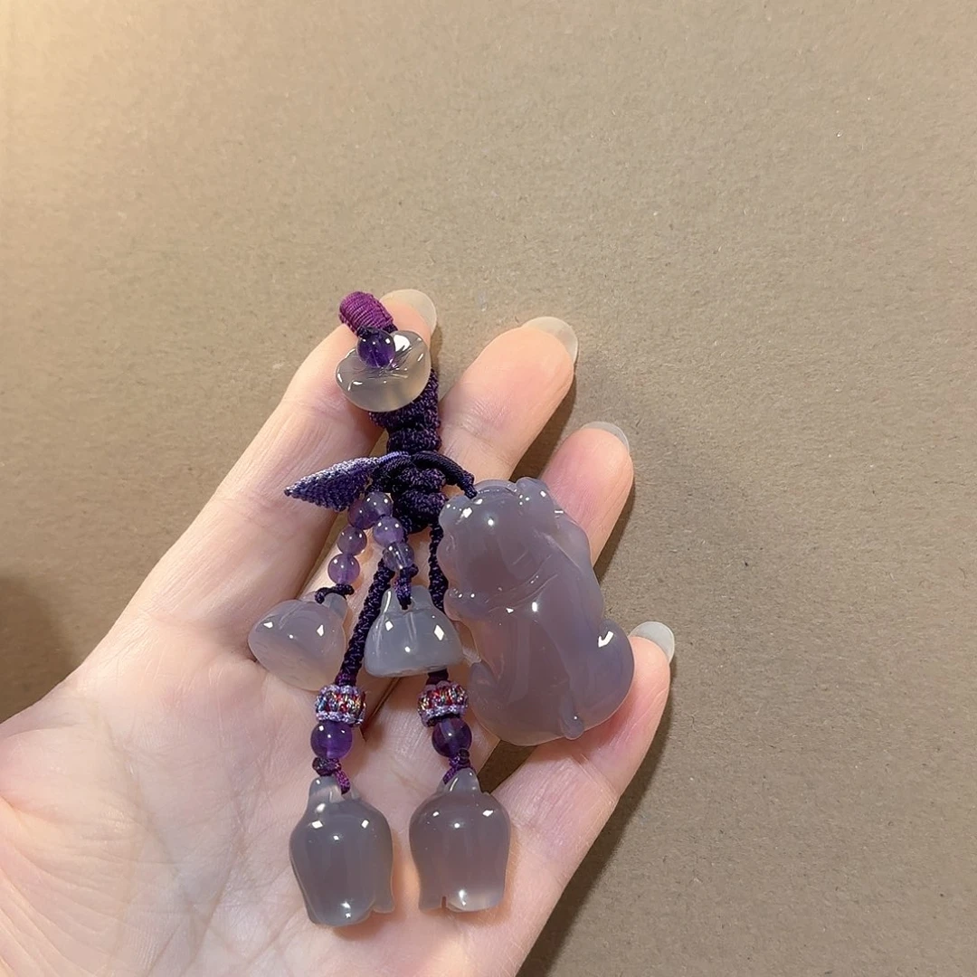 玛瑙/玉髓天然玉髓玛瑙带有包容点未镶嵌