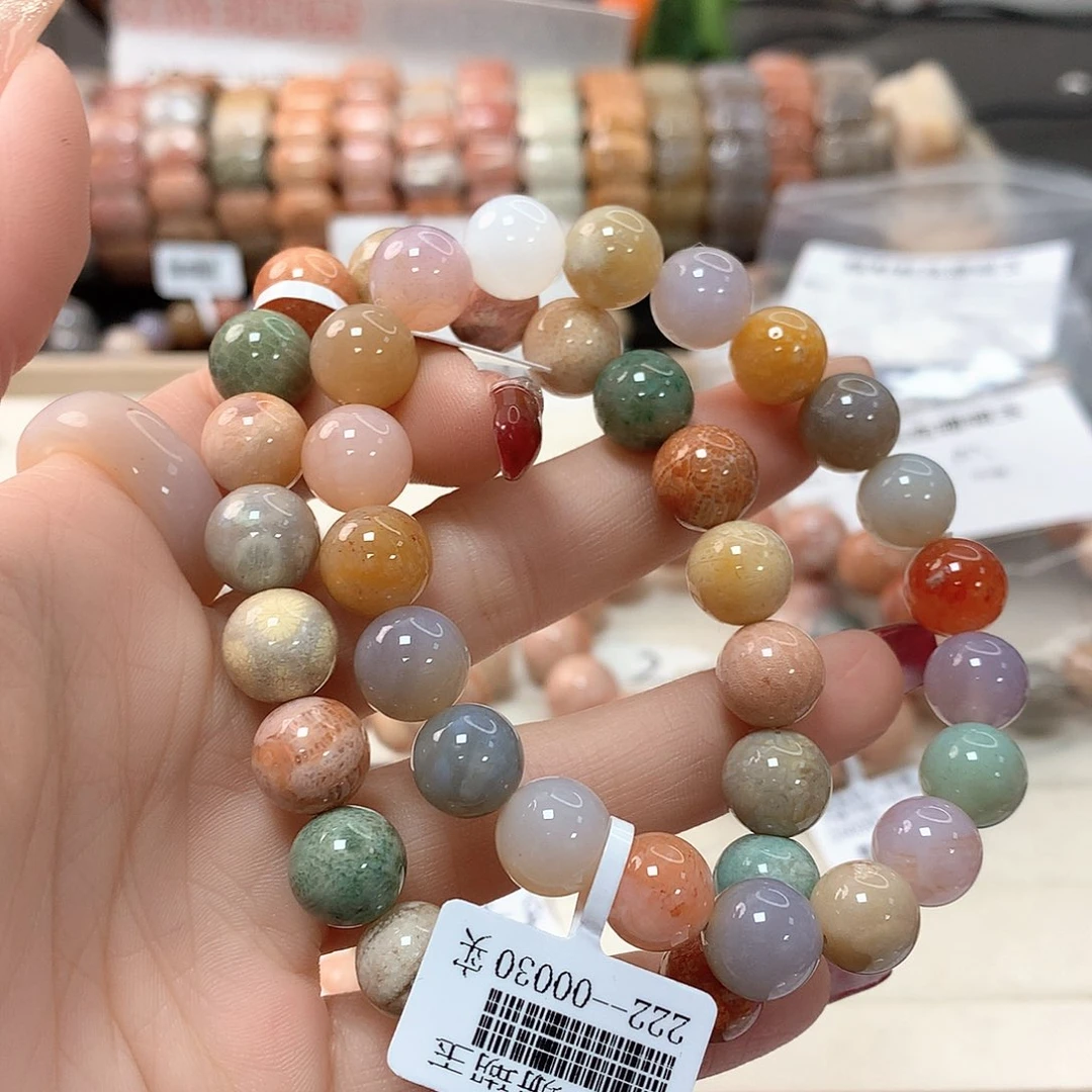 硅化珊瑚（珊瑚玉）手链未镶嵌家****！161