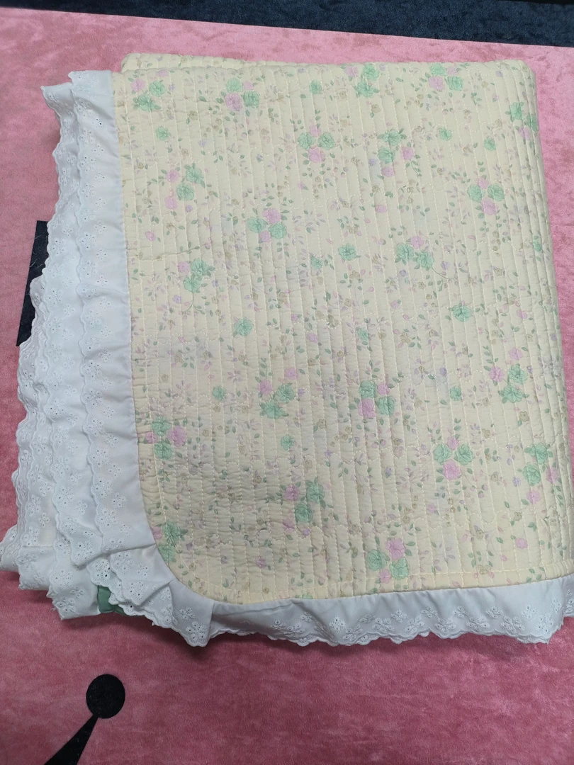 【花边款奶油绿】A类双面加厚绗缝透气柔软防滑水洗四季通用床盖