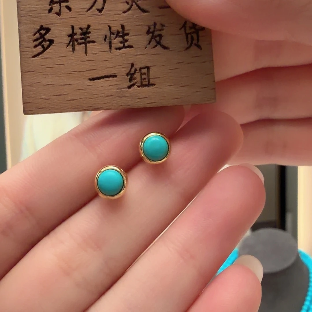 绿松石银S925镶嵌颈饰