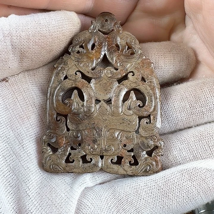 和田玉挂件未镶嵌国***褚