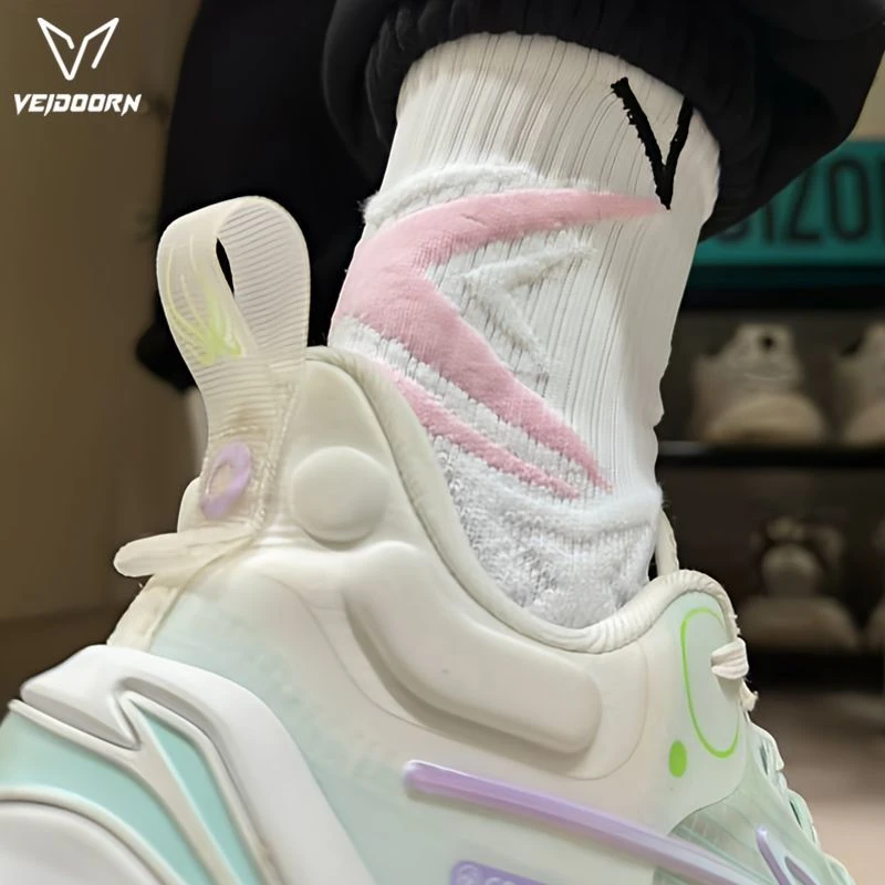 维动PRO闪星实战专业篮球袜子防滑毛巾底运动精英男中筒高帮耐磨V